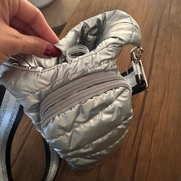 Silver Puffer Crossbody Bag - Picture 6 of 6